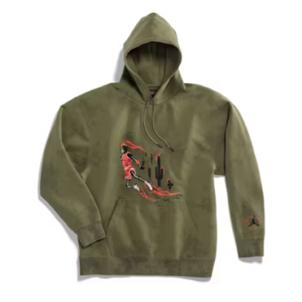 Travis Scott Jordan Washed Suede Classic Hoodie