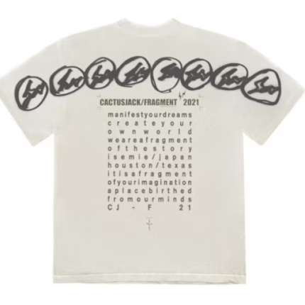 Travis Scott Cactus Jack For Fragment Manifest T-shirt