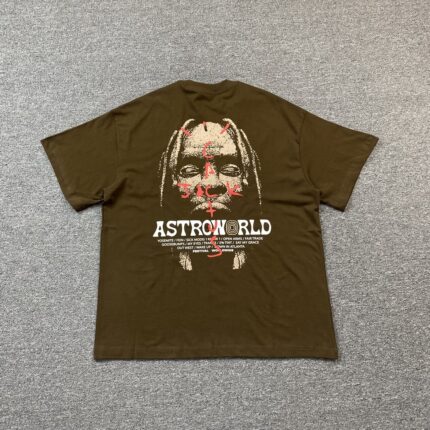 Travis Scott Cactus Jack x Astroworld Brown T-shirt