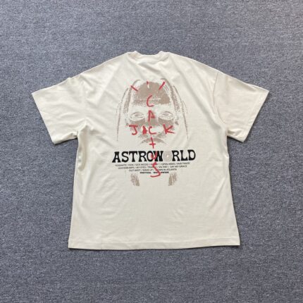 Travis Scott Cactus Jack x Astroworld Cream T-shirt