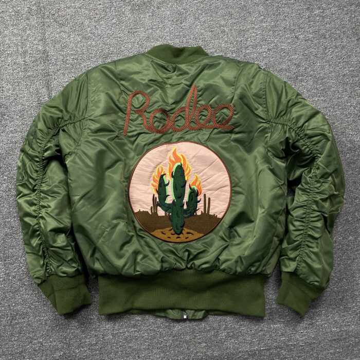 Travis Scott Rodeo Bomber Green Jacket