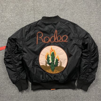 Travis Scott Rodeo Bomber Black Jacket